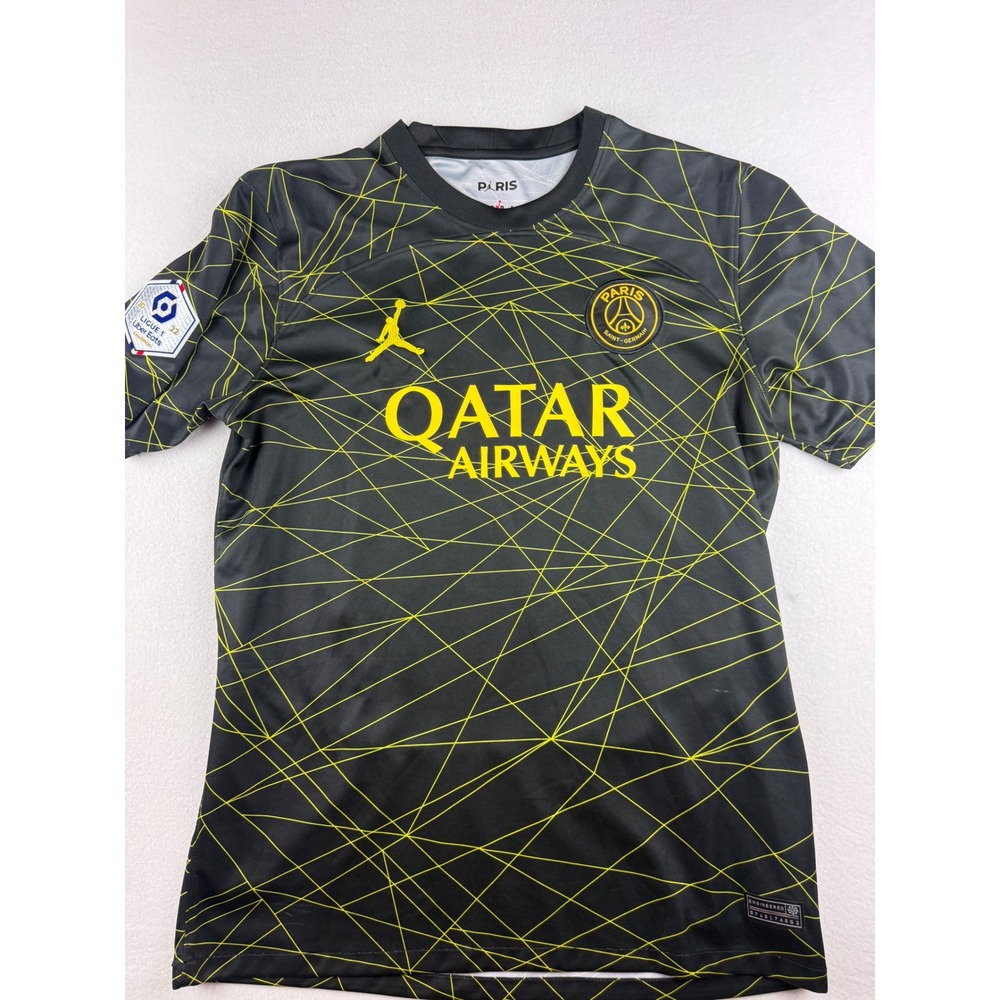 Jordan MBAPPE' #7 Paris Saint-Germain PSG 2022-23 4th Jersey Men's L Black